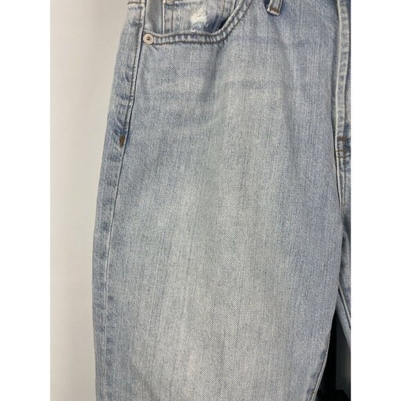 Madewell Light Blue Wash The Perfect Summer Straight Leg Denim Jean Size 28 - Picture 4 of 11